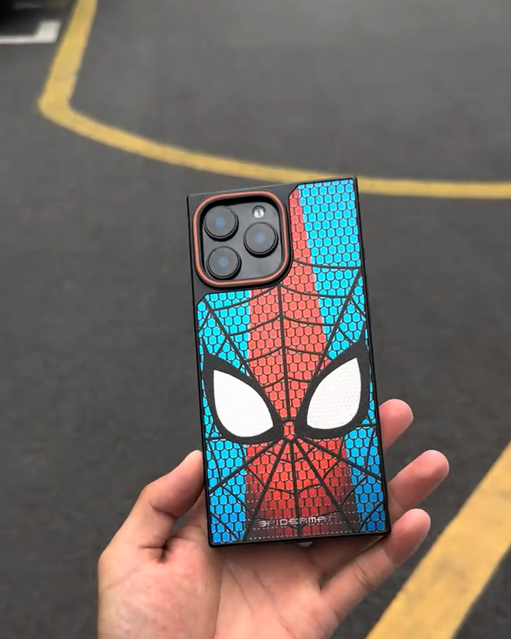 蜘蛛俠方形電鍍磨砂手機殼-ZUIHANG SHOP